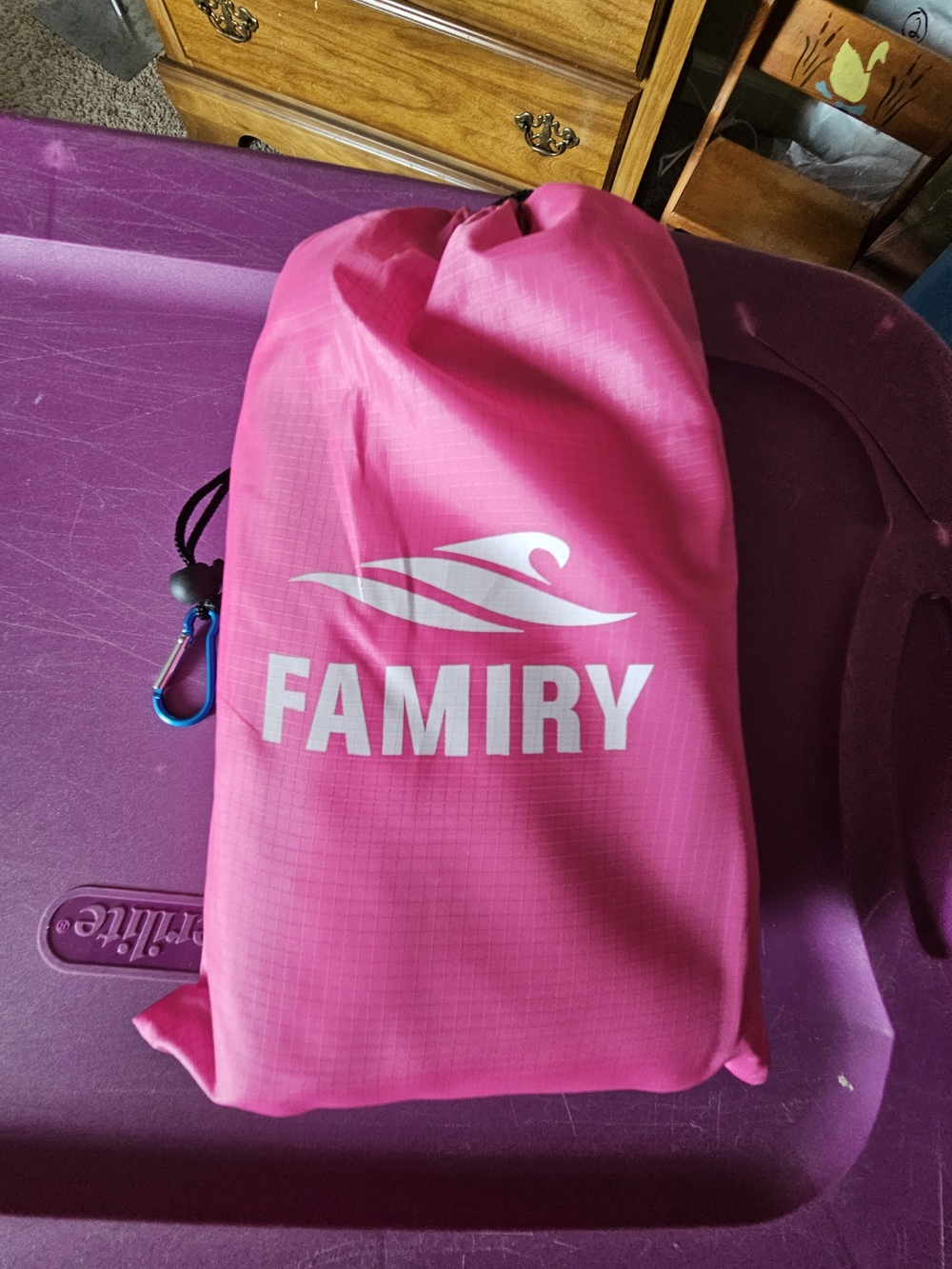 Women's Pink Swim Coverup Sack